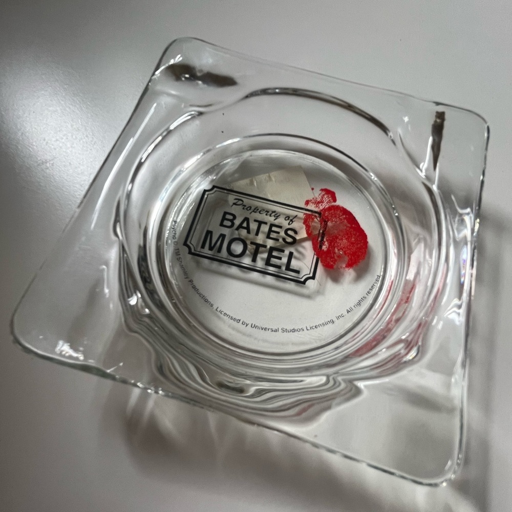 Universal Studios Bates Motel Clear with Red Finger Print